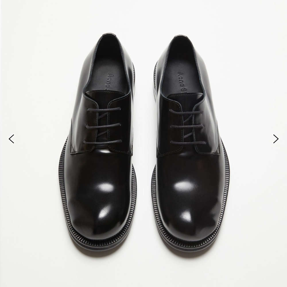 ACNE STUDIOS LEATHER DERBY SHOES 46